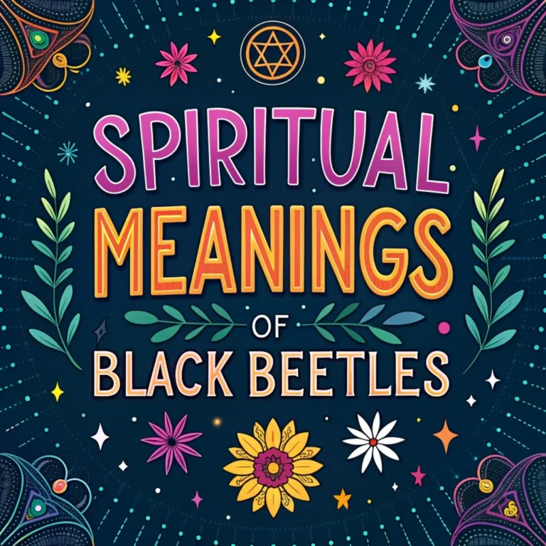 13 Spiritual Meanings of Black Beetles: Hidden Symbolism