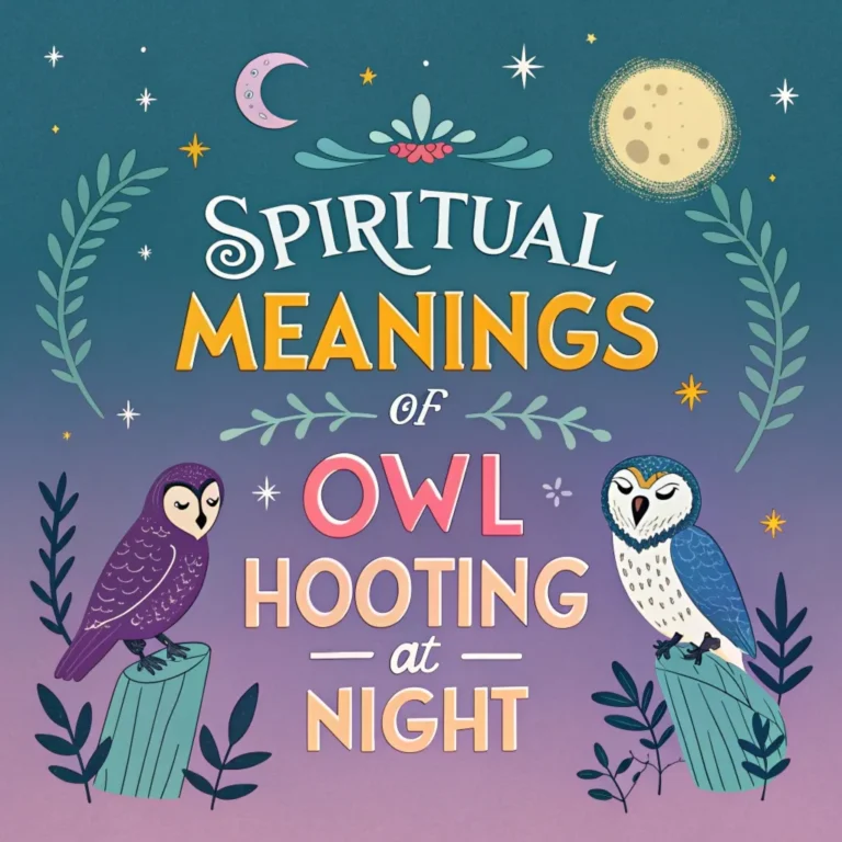 16 Spiritual Meanings of Owl Hooting at Night: Nocturnal Wisdom