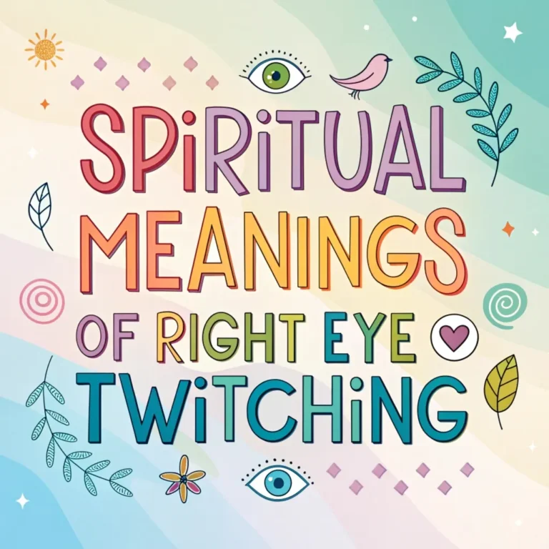 15 Spiritual Meanings of Right Eye Twitching: Symbolism & Insights