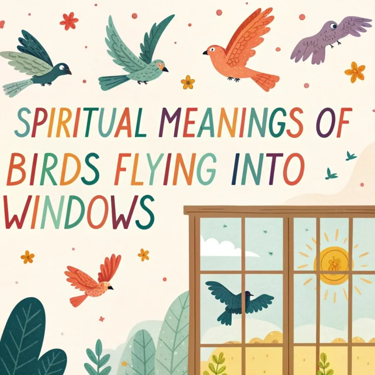 Spiritual Meanings of Birds Flying Into Windows: 12 Divine Signs