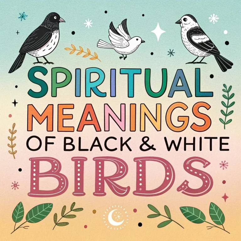 Spiritual Meanings of Black & White Birds: 11 Sacred Messages