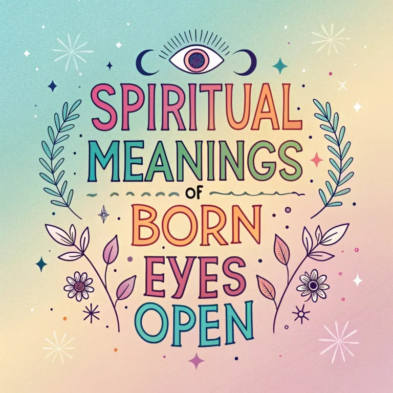 Spiritual Meanings of Born Eyes Open: 12 Sacred Signs