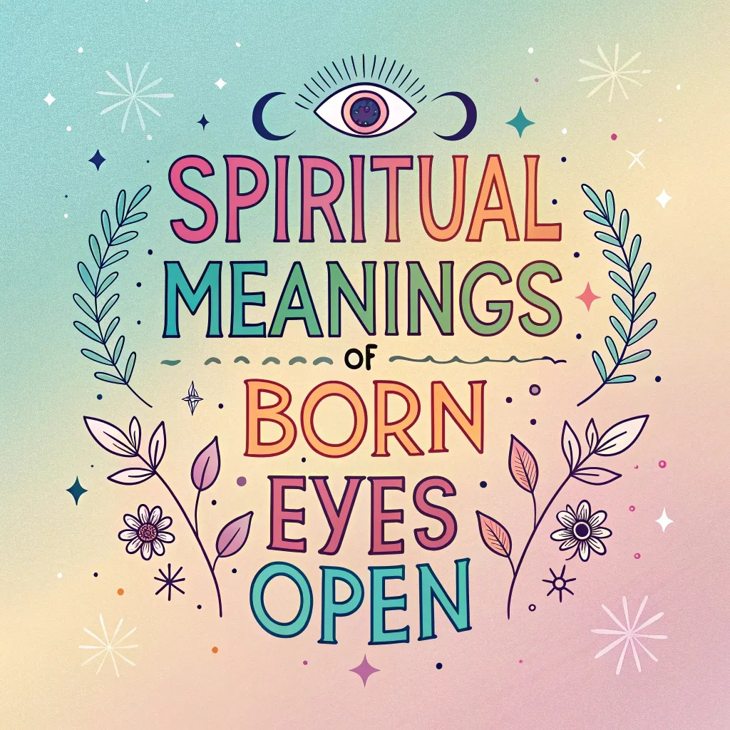 Spiritual Meanings of Born Eyes Open: 12 Sacred Signs