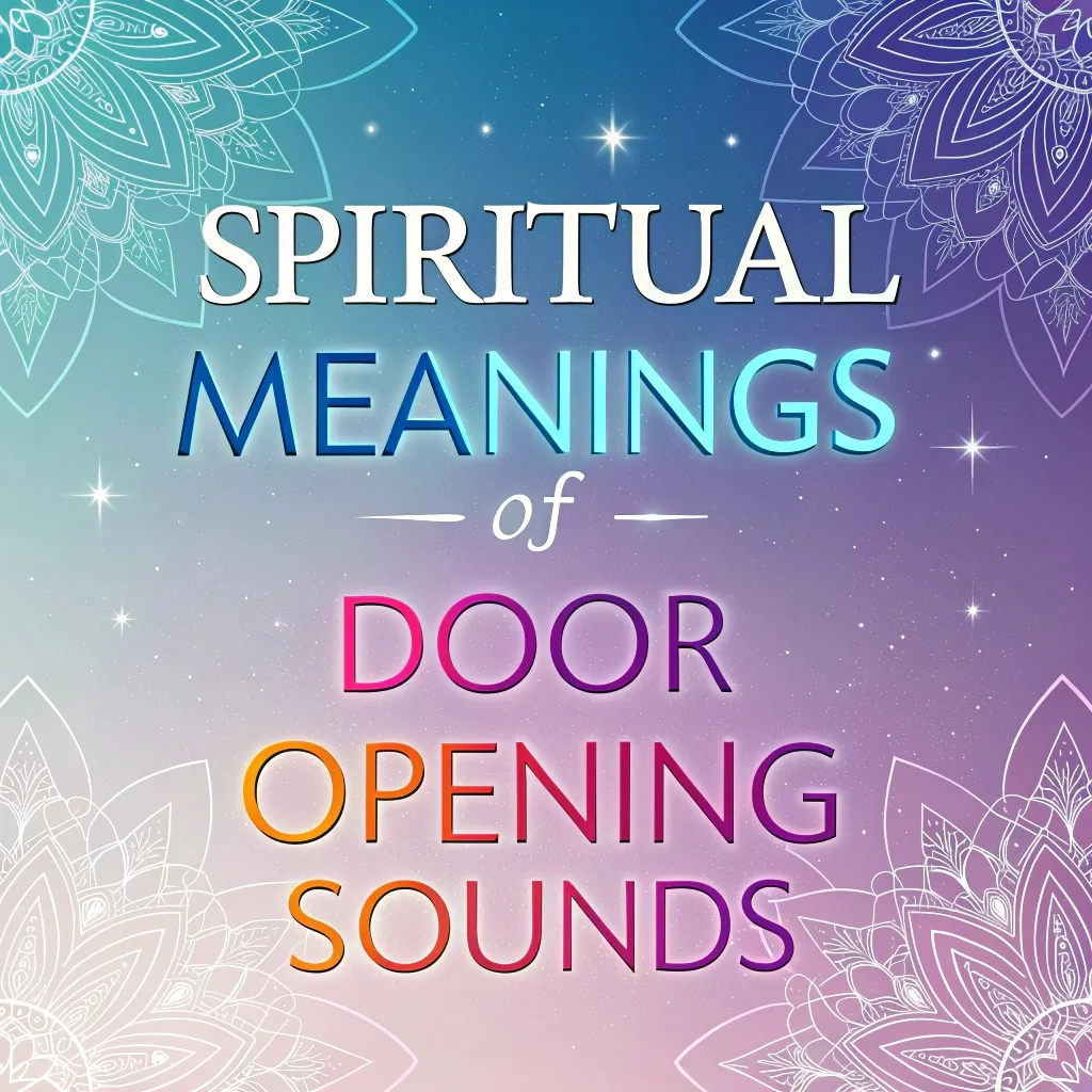 Spiritual Meanings of Door Opening Sounds: 13 Divine Messages