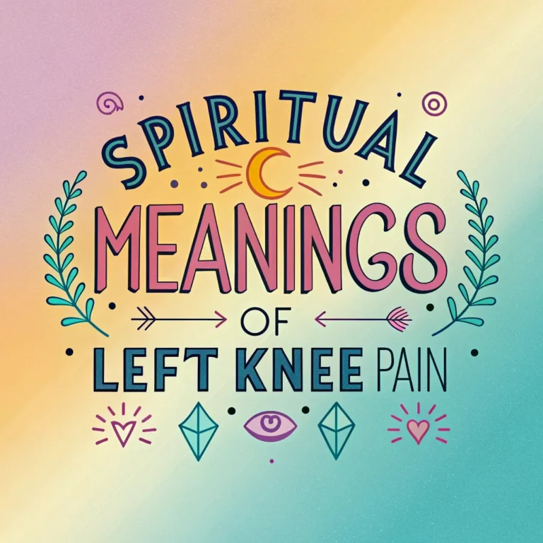 Spiritual Meanings of Left Knee Pain: 12 Divine Signs