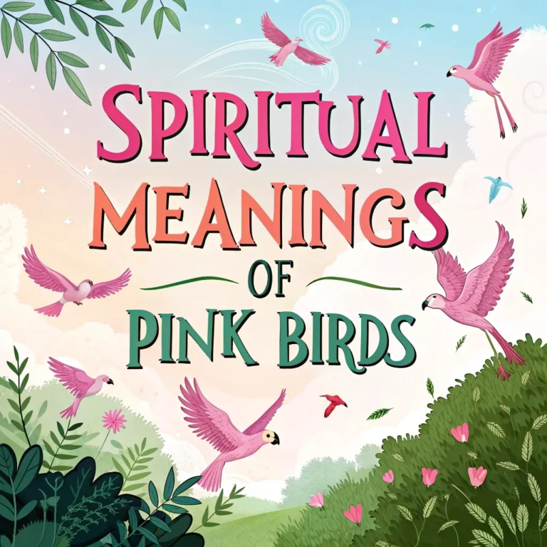 Spiritual Meanings of Pink Birds: 10 Divine Messages