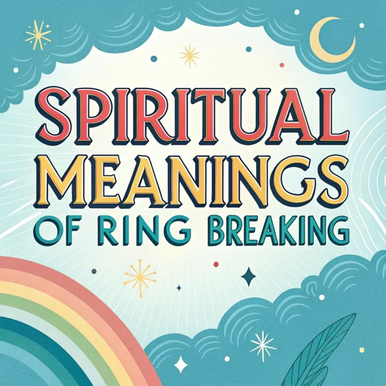 Spiritual Meanings of Ring Breaking: 12 Sacred Signs