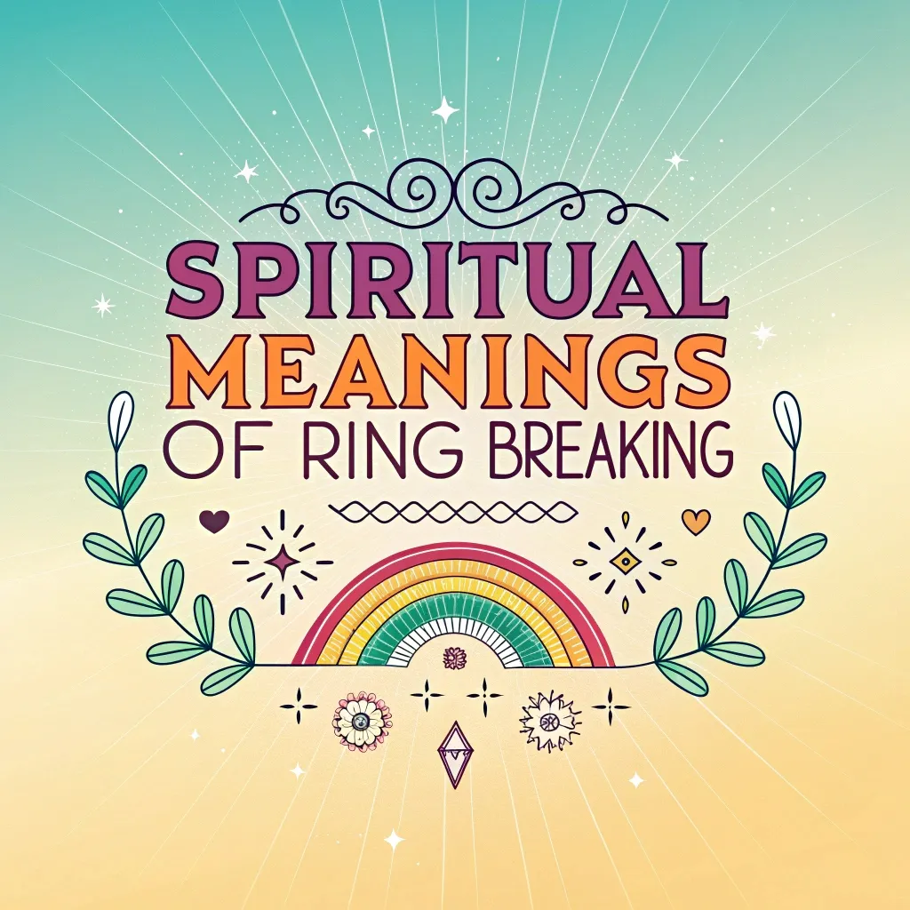 Spiritual Meanings of Ring Breaking: 12 Sacred Signs