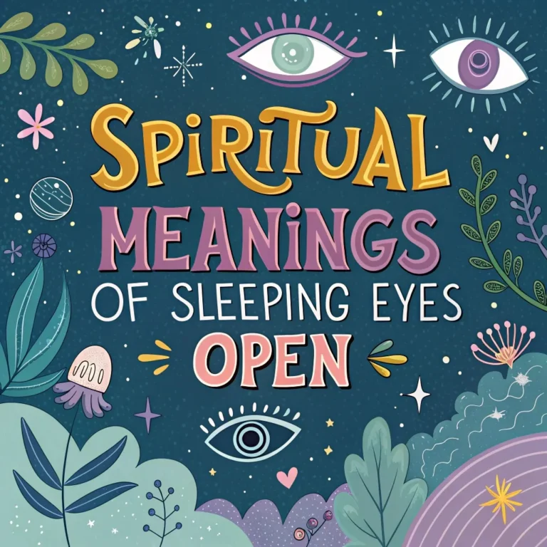 Spiritual Meanings of Sleeping Eyes Open: 10 Sacred Signs