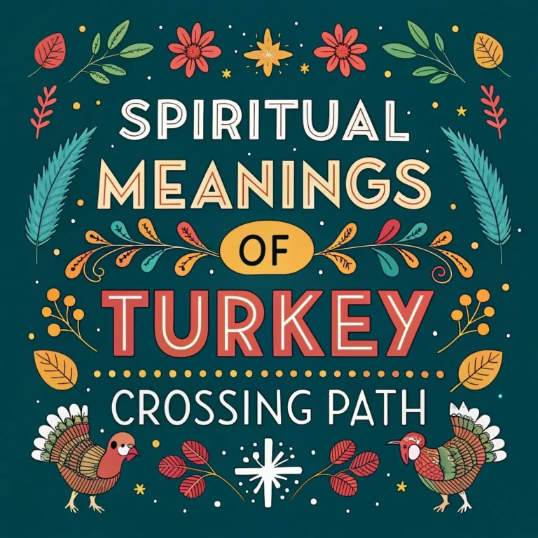 Spiritual Meanings of Turkey Crossing Path: 12 Divine Signs