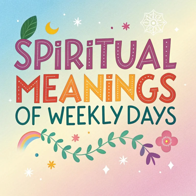 Spiritual Meanings of Weekly Days: Sacred Messages