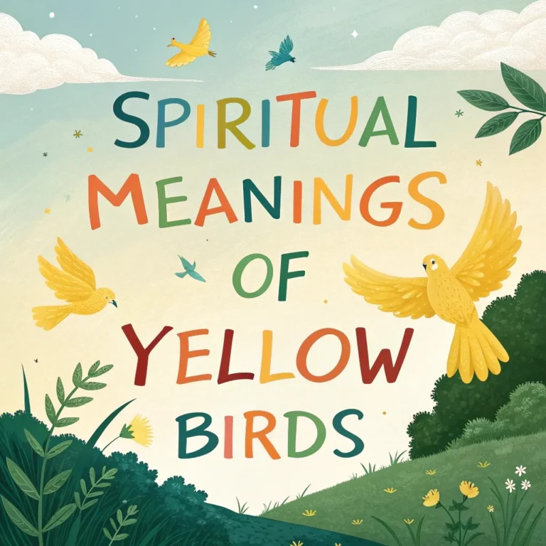 Spiritual Meanings of Yellow Birds: 12 Divine Signs